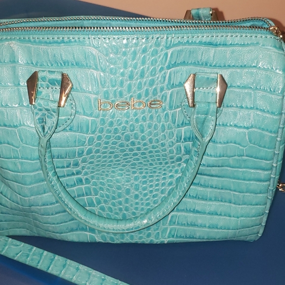 Turquoise Satchel - Picture 1 of 8
